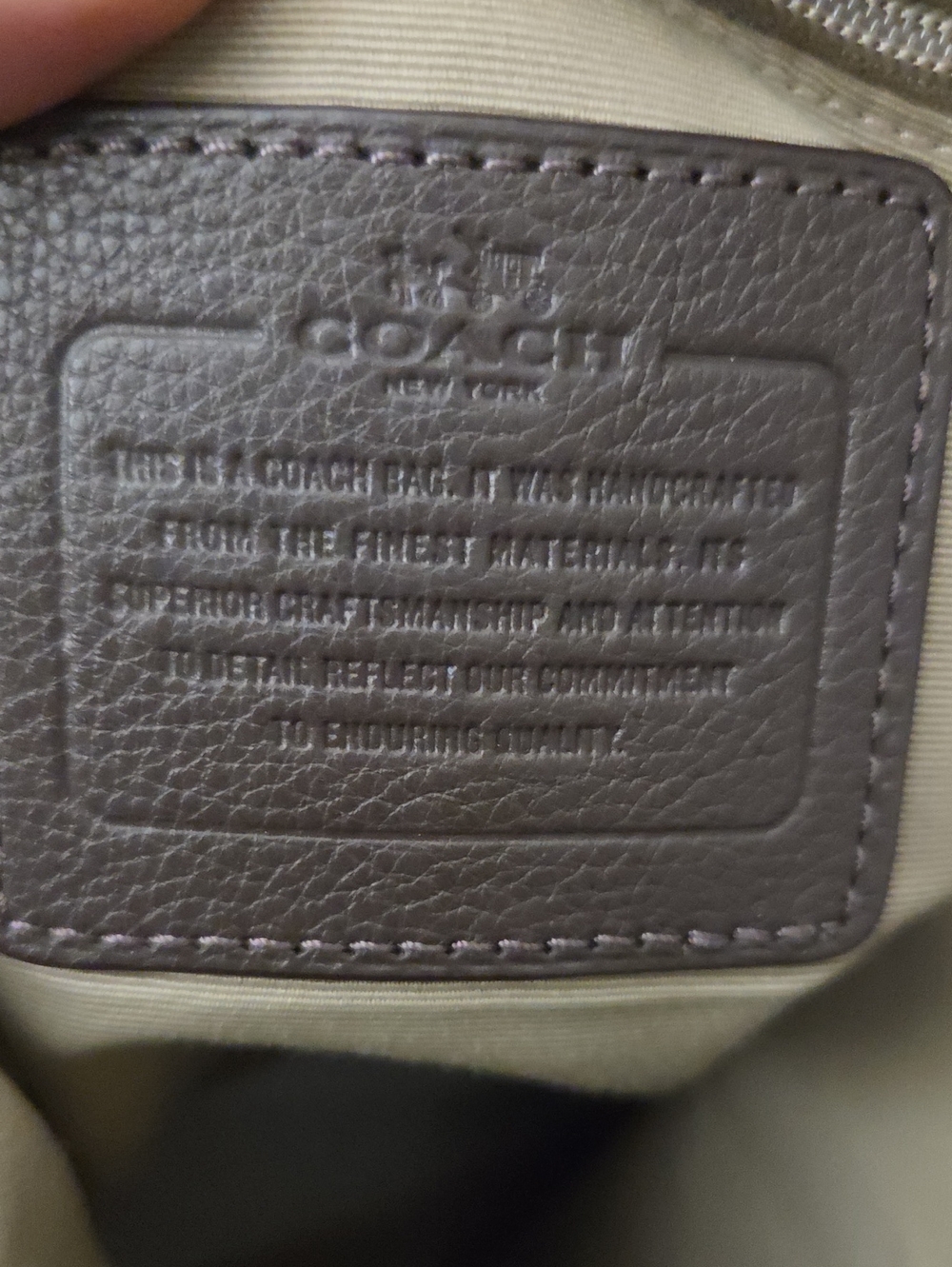 Coach Convertible Parker Brown/Grey Leather Hobo - Picture 13 of 13
